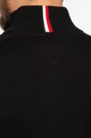 Kötött pulóver | Regular Fit kasmír hozzáadásával Tommy Hilfiger 	fekete	