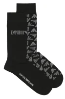 2 db-os zokni szett Emporio Armani 	fekete	
