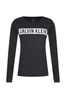 Blúz LS TEE LOGO | Regular Fit Calvin Klein Performance 	fekete	