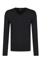 Kötött pulóver Akiwis | Regular Fit BOSS ORANGE 	fekete	