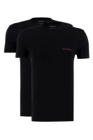 Póló 2-PACK | Regular Fit Emporio Armani 	fekete	