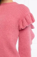 Kötött pulóver | Relaxed fit gyapjú hozzáadásával Red Valentino 	rózsaszín	