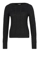 Kötött pulóver SOFYA | Slim Fit Gas 	fekete	