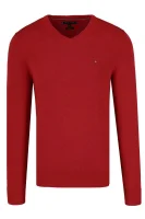 Kötött pulóver | Regular Fit Tommy Hilfiger 	piros	