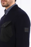 Kabát Kotron | Regular Fit gyapjú hozzáadásával BOSS ORANGE 	sötét kék	