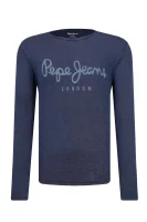 Longsleeve ESSENTIAL | Slim Fit Pepe Jeans London 	sötét kék	