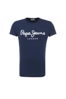 Original Stretch T-shirt Pepe Jeans London 	sötét kék	