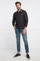 Tenisz póló REFINED PIQUE TIPPING LS POLO | Regular Fit Calvin Klein 	fekete	