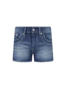 Short Ripple | low waist | Slim Fit Pepe Jeans London 	kék	