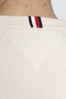 Kötött pulóver CROSS STRUCTURE | Regular Fit Tommy Hilfiger ekrü