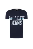 Póló COLORBLOCK | Regular Fit Tommy Jeans 	sötét kék	
