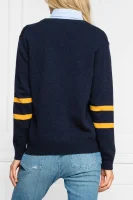 Kötött pulóver WALOU Tommy Hilfiger 	sötét kék	