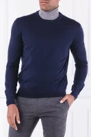 Kötött pulóver FF GG MERINO CREW | Regular Fit Hackett London 	sötét kék	