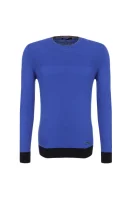 Girocollo Tre Colori Sweater Trussardi 	kék	