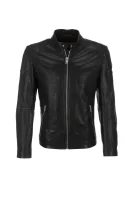 Joffyn Leather Jacket BOSS ORANGE 	fekete	
