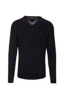 Plaited CTN Silk V-nk Sweater Tommy Hilfiger 	fekete	