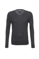 Plaited CTN Silk V-nk Sweater Tommy Hilfiger 	szürke	