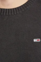 Kötött pulóver | Regular Fit Tommy Jeans 	fekete	