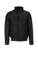 Jalon Leather Jacket BOSS GREEN 	fekete	