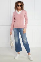 Kötött pulóver | Regular Fit Gant 	rózsaszín	