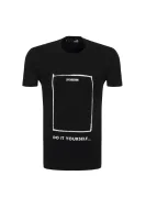 T-Shirt Love Moschino 	fekete	