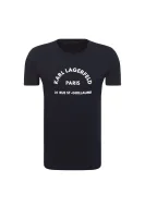 Póló Print | Regular Fit Karl Lagerfeld 	sötét kék	