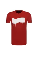 T-shirt Scuba/s drops | Regular Fit Gas 	piros	