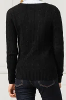 Gyapjú kötött pulóver | Regular Fit kasmír hozzáadásával POLO RALPH LAUREN 	fekete	