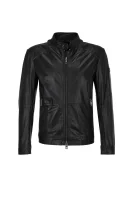 Jowen Leather Jacket BOSS ORANGE 	fekete	