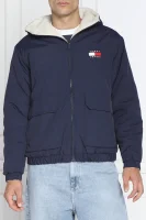 Kétoldalas kabát SHERPA | Relaxed fit Tommy Jeans 	sötét kék	