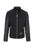 Jam Leather Jacket BOSS ORANGE 	fekete	