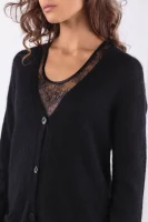Kötött pulóver | Regular Fit TWINSET 	fekete	