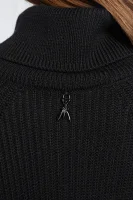 Gyapjú kötött pulóver | Regular Fit Patrizia Pepe 	fekete	