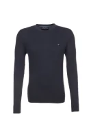 Plaited CTN Silk Sweater Tommy Hilfiger 	sötét kék	