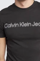 Póló INSTITUTIONAL | Slim Fit CALVIN KLEIN JEANS 	fekete	