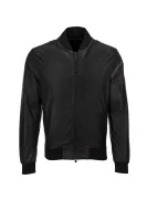Leather Jacket Z Zegna 	fekete	