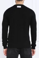 Kötött pulóver | Regular Fit gyapjú hozzáadásával Philipp Plein 	fekete	