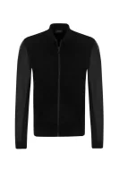 Leather bomber jacket Lagerfeld 	fekete	