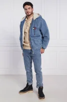 Bélelt kabát SHERPA | Regular Fit Tommy Jeans 	kék	