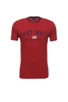 T-shirt Gant 	bordó	