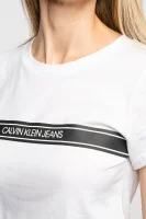 Póló | Slim Fit CALVIN KLEIN JEANS 	fehér	