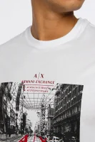 Póló | Regular Fit Armani Exchange 	fehér	