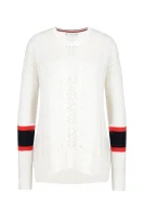 Kötött pulóver VERLENE | Loose fit Tommy Hilfiger 	fehér	