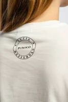 Póló + bevásárló táska VENERDI PINKO X LUCIA HEFFERNAN | Regular Fit Pinko 	fehér	