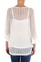 Kötött pulóver + top Ingrid | Loose fit GUESS 	fehér	