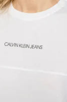 Póló | Cropped Fit CALVIN KLEIN JEANS 	fehér	