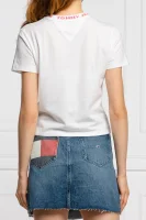 Póló BRANDED | Cropped Fit Tommy Jeans 	fehér	