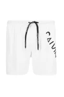 Kratke hlače za kupanje Core Diagonal | Regular Fit Calvin Klein Swimwear 	fehér	