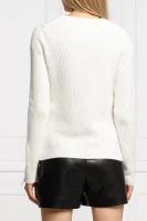 Kötött pulóver Saeed | Regular Fit HUGO 	fehér	