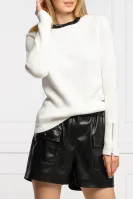 Kötött pulóver Saeed | Regular Fit HUGO 	fehér	